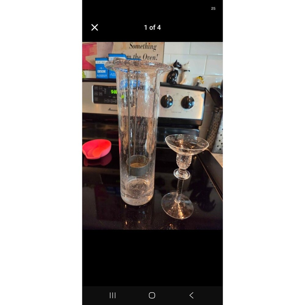 Glass Candlestick Holders